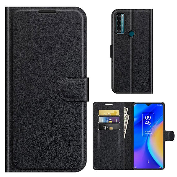 Klassisk TCL 20 SE flip etui - Sort Black