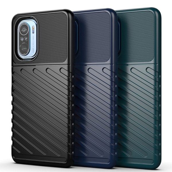 Thunder Xiaomi Mi 11i / Xiaomi Redmi K40 Pro Plus / Xiaomi Redmi K40 Pro / Xiaomi Redmi K40 / Xiaomi Poco F3 skal - Blå Blå