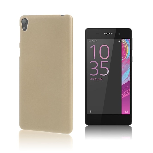 Christensen gummibelagt fleksibelt cover til Sony Xperia E5 - Champagne Beige