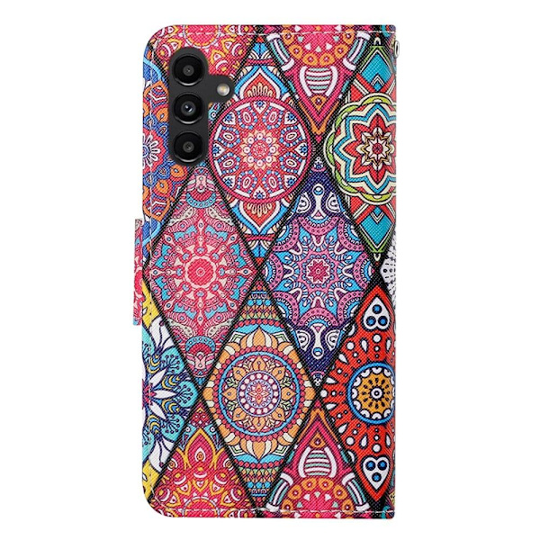 Wonderland Samsung Galaxy A24 4G Flip Etui - Rhombus / Totem Multicolor