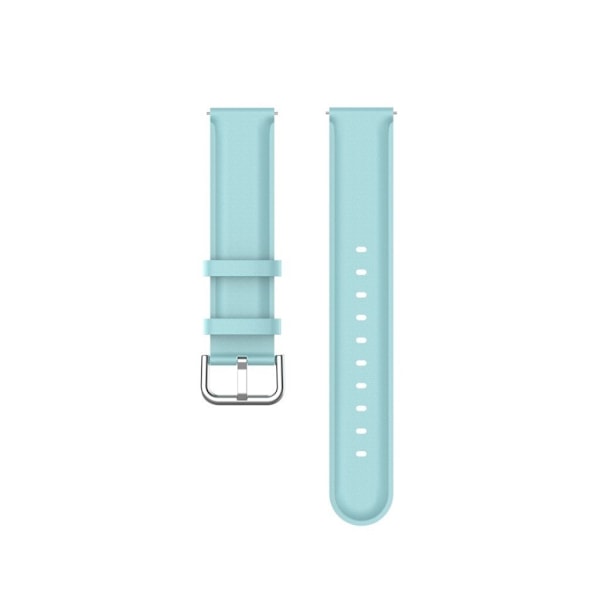 20mm Universal cool and simple genuine leather watch strap - Baby Blue Blå