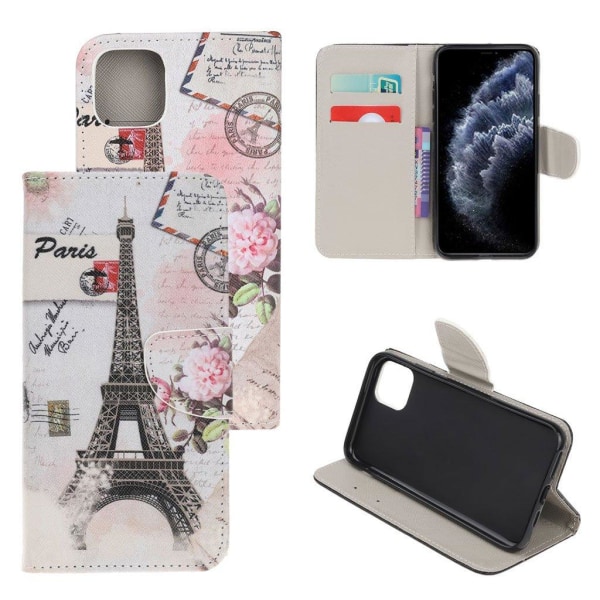 Wonderland iPhone 11 Pro Max flip etui - Eiffeltårnet Multicolor