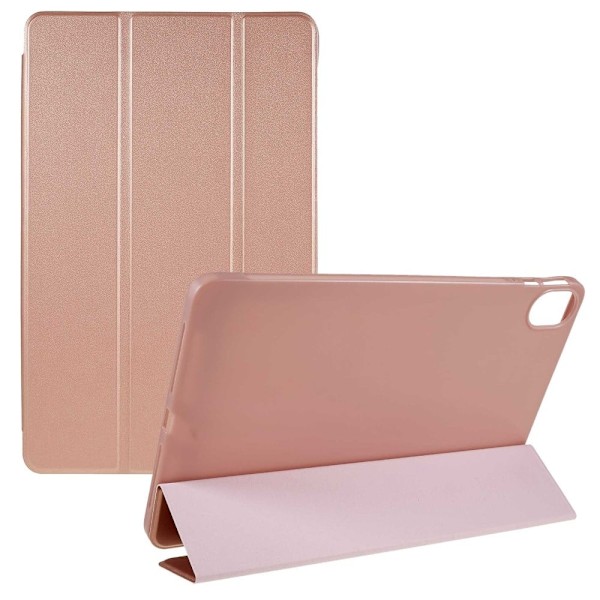 Tri-fold læderstativ-etui til Honor Pad 8 - Rødguld Pink