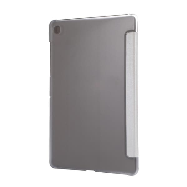 Samsung Galaxy Tab A7 10.4 (2020) Silk Trippelt Lær Flippetui - Hvit White
