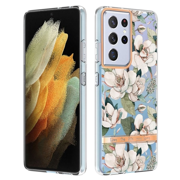 Supertunt och tåligt mjukfodral för Samsung Galaxy S21 Ultra 5G - Grön Gardenia Grön