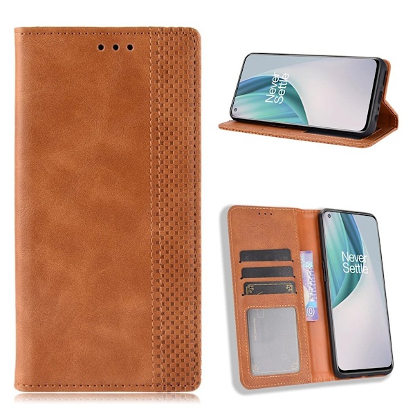 Bofink Vintage OnePlus Nord N10 5G læder etui - brun Brown