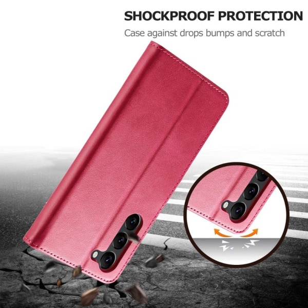 LC.IMEEKE Samsung Galaxy S23 Plus Flip Etui - Lyserød Pink