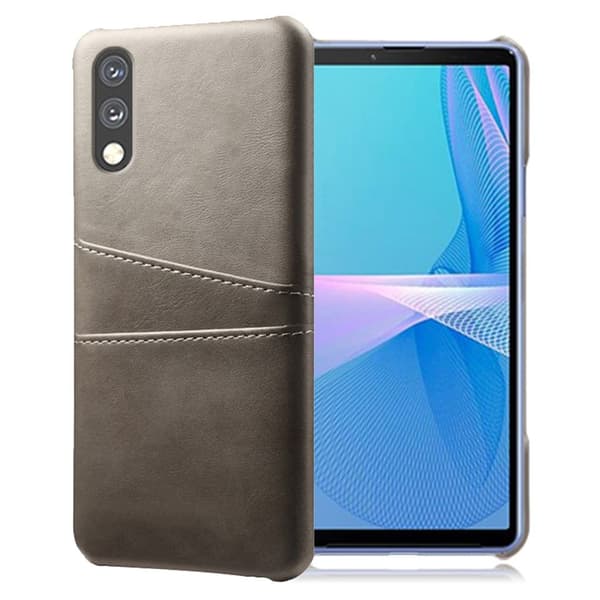 Dual Card Suojakotelo Sony Xperia Ace 2 - Harmaa Silver grey