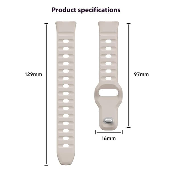 Silikonrem Huawei Band 10 NFC / 10 / 9 NFC / 9 / 8 NFC / 8 Smart Armband Omvänt spänne Groove Design Band - Vit Vit