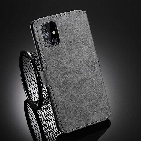 DG.Ming Retro Samsung Galaxy A51 fodral - Silver/Grå Silvergrå