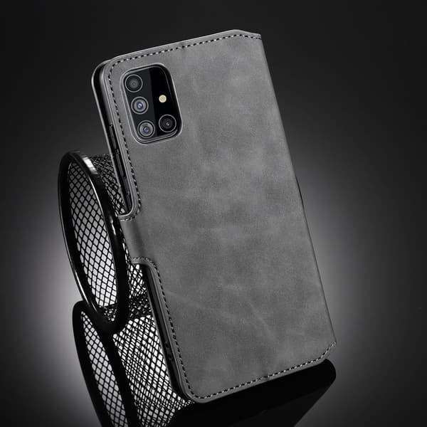 DG.MING Samsung Galaxy A51 retroetui - Grå Silver grey