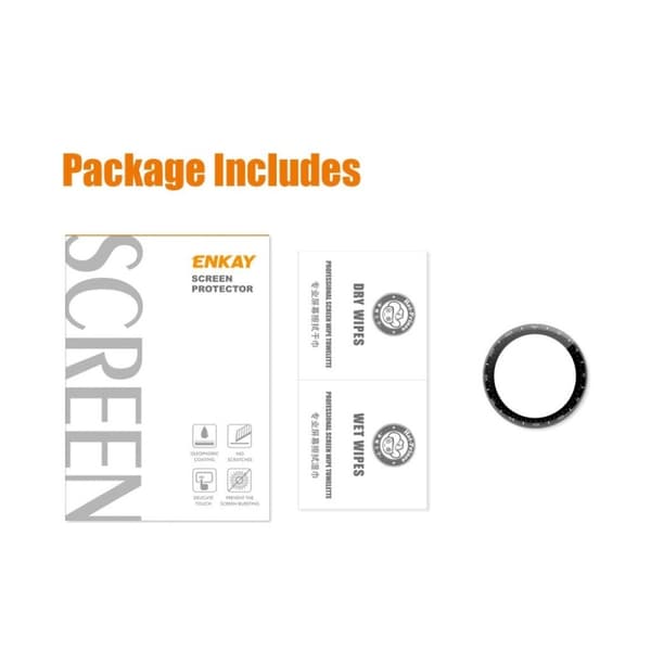 ENKAY Huawei Watch 3 Pro 9H curved tempered glass screen protector Transparent