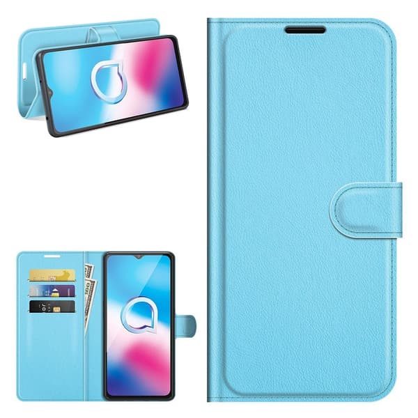Classic Alcatel 3L (2021) / 1S (2021) Flip etui - Blå Blue
