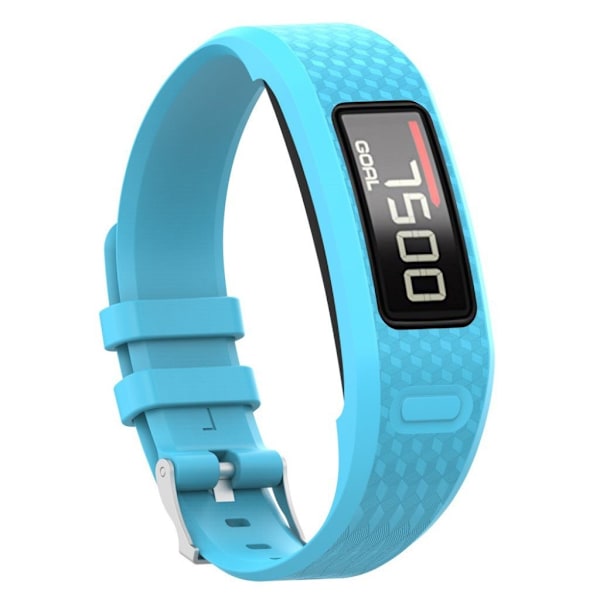 Garmin Vivofit 2 erstatnings urrem i silikone i fleksiblet design - Størelse L/Baby Blå Blue