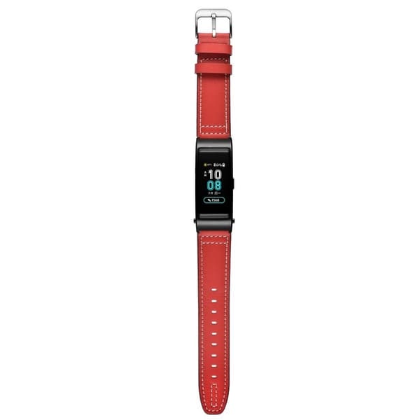 Huawei TalkBand B5 / B3 / B2 Active aito nahkainen kellonauha - Punainen Red