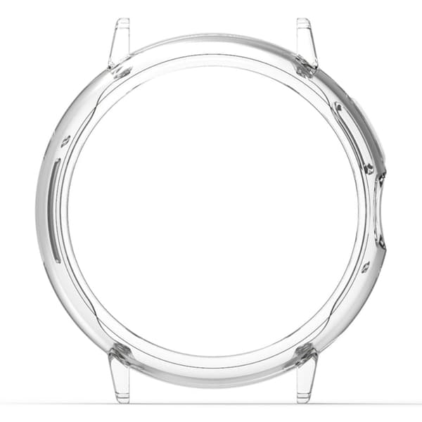 Google Pixel Watch hård bumper ramskydd kantskydd med 20 mm adapterkontakt - - Transparent Transparent