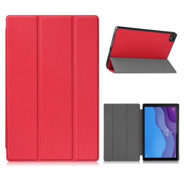 Lenovo Tab M10 HD Gen 2 litchi leather case - Red Röd