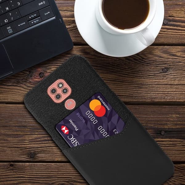Bofink Motorola Moto G9 Play kort cover - sort Black
