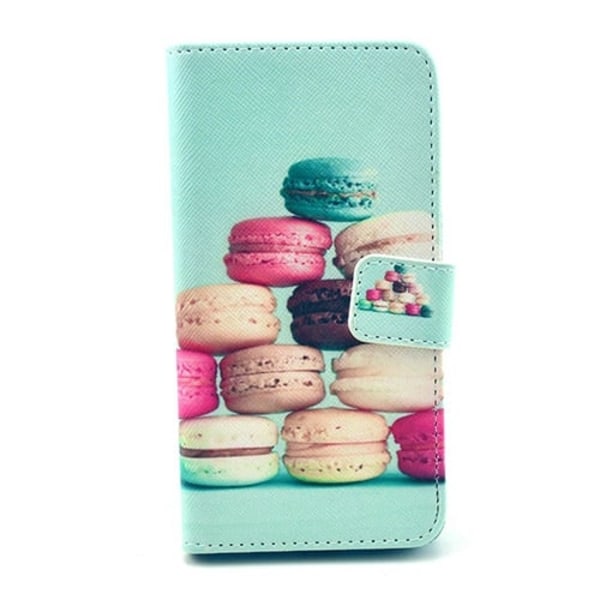 Moberg Samsung Galaxy Alpha Lær Flipp Etui - Macarons Multicolor
