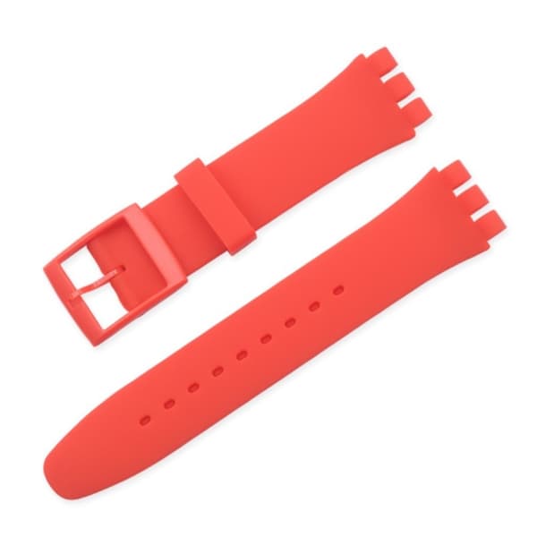 12mm simple silicone watch band - Red Röd