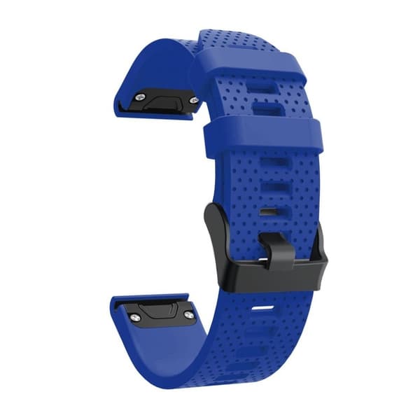 Garmin Fenix 5S Plus Stilfuldt silikone Urrem - Babyblå Blue
