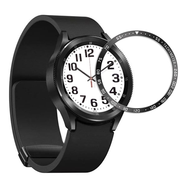 Samsung Galaxy Watch 6 Classic (43 mm) ring i rustfrit stål - Sort / Sort / Sort Black