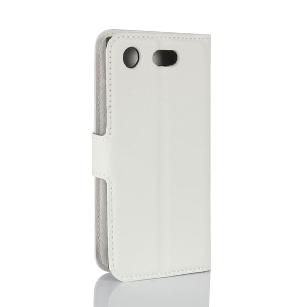 Sony Xperia XZ1 Compact Etui laget av kunstlær og silikon - Hvitt White