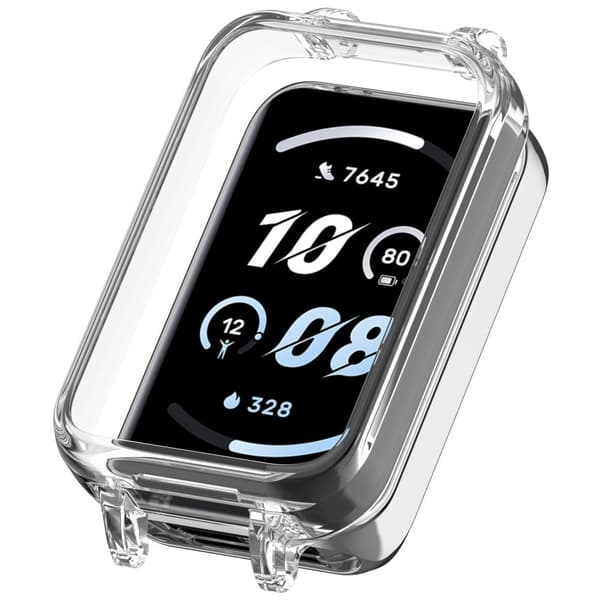 Honor Band 9 Watch Case Frame 12MM indre diameter Bumpresistent Lightweight Cover - Gennemsigtig Hvid White