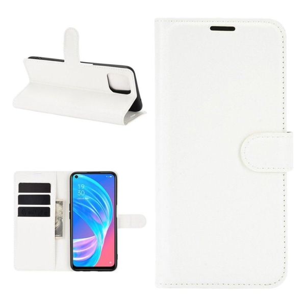 Classic Oppo A72 5G flip etui - hvid White