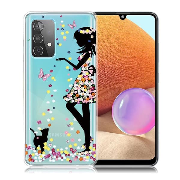 Deco Samsung Galaxy A32 skal - Vacker Flicka multifärg