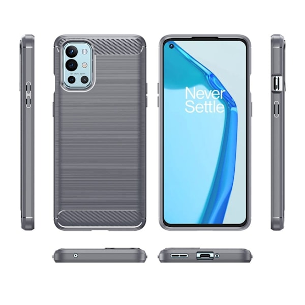 Carbon Flex Etui OnePlus 9R - Grå Silver grey