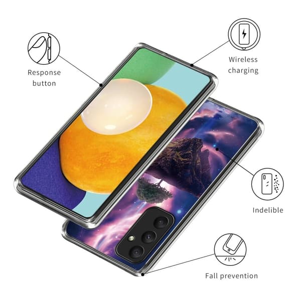 Deco Samsung Galaxy A05s kotelot - Aurora Yö Purple