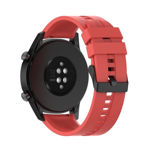 22 mm universal klockarmband i silikon - Röd Röd
