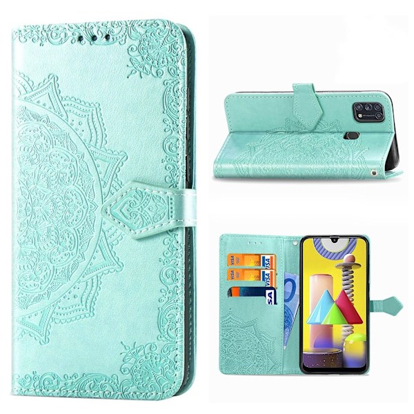 Mandala Samsung Galaxy M31 kotelot - Syaani Green