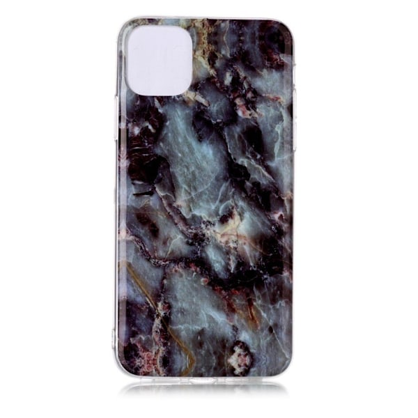 Marmormotiv iPhone 11 Pro Max skal - Blågrön / Svart Marmor multifärg