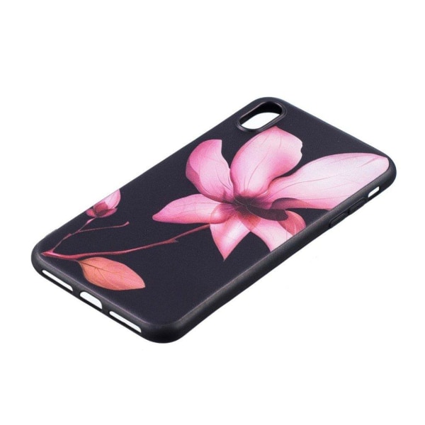 iPhone Xs Max embossed soft case - Pretty Flower Rosa