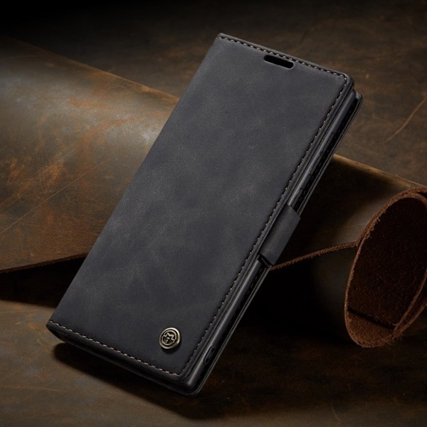 CaseMe Samsung Galaxy Note 20 Ultra vintage-kotelo - Musta Black