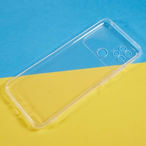 Matt flytende silikondeksel for Xiaomi Poco C40 - Transparent Transparent