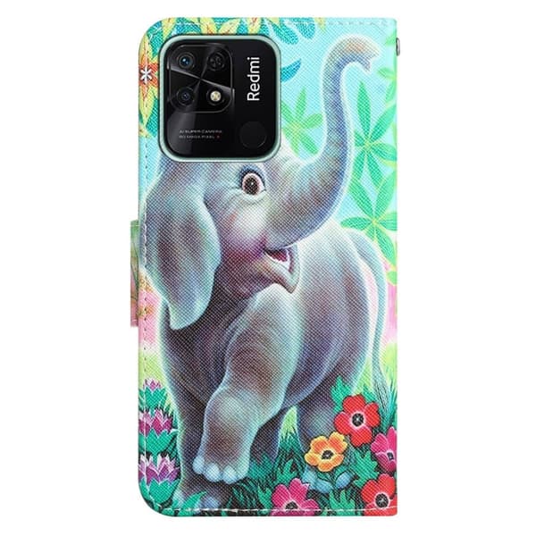 Wonderland Xiaomi Redmi 10C Flippetui - Elefant Green
