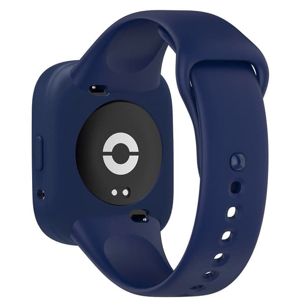 Klockfodral Xiaomi Redmi Watch 3 Lite / Watch 3 Active Skyddsram i mjuk silikon - Marinblå Blå