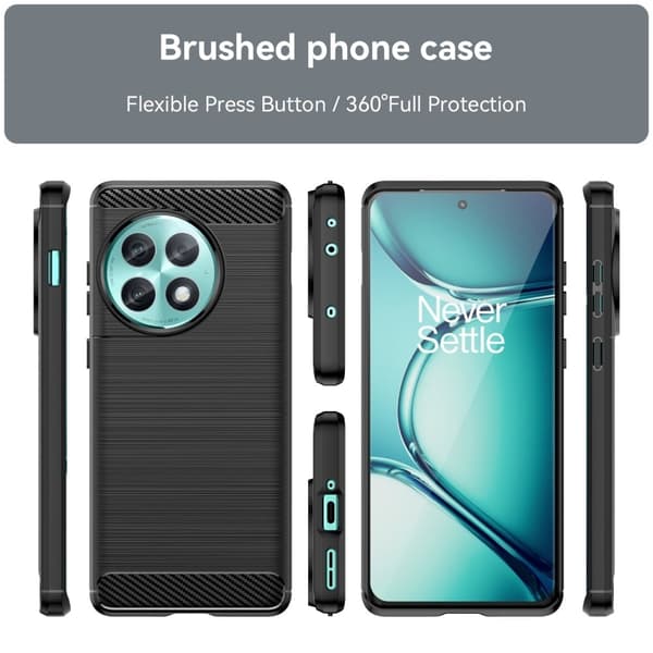 Carbon Flex Etui OnePlus Ace 2 Pro 5g - Svart Black