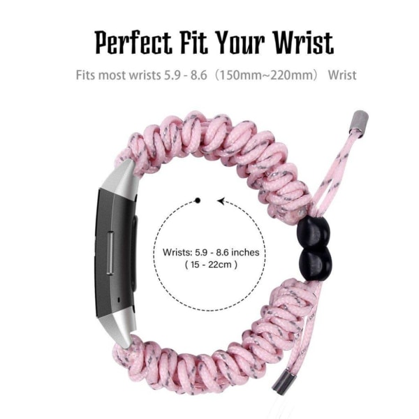 Fitbit Charge 4 / 3 punottu kellonauha - Pinkki Pink