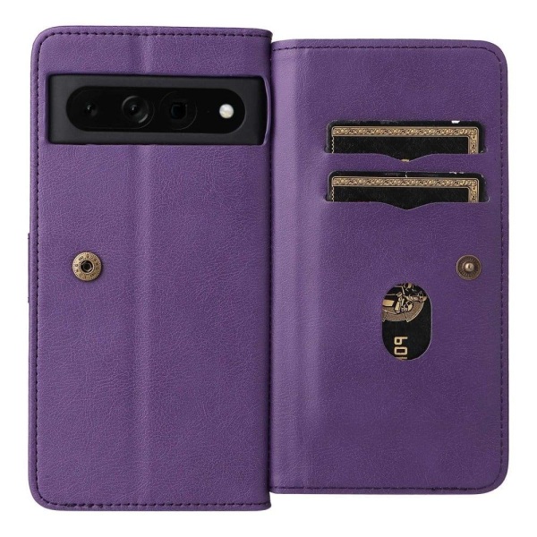 10-slot wallet case for Google Pixel 7 Pro - Purple Purple
