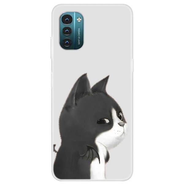 Deco Nokia G11 / Nokia G21 skal - Katt Vit