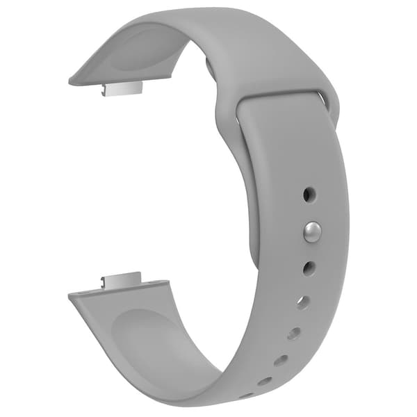 Huawei Watch Fit 3 udskiftningsrem silikoneurrem med sølvspænde - Grå Silver grey