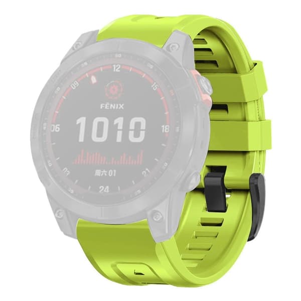 Garmin Fenix 7 klockarmband i silikon med spänne - Mintgrön Grön