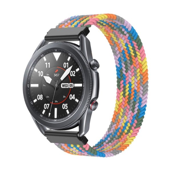 Samsung Galaxy Watch 3 (45mm) elastisk nylon-urrem - Farverig Li Multicolor