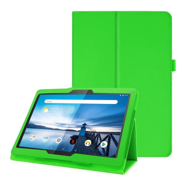 Lenovo Tab M10 litchi tekstur læretui - Grønn Green