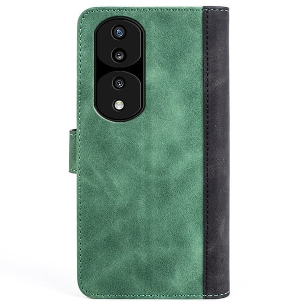 Tofarget lærdeksel for Honor 70 Pro - Grønn Green