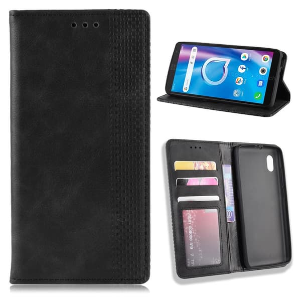 Bofink Vintage Alcatel 1B (2020) Etui - Sort Black